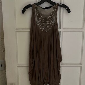 Yigal Azrouel Brown Backless Dress